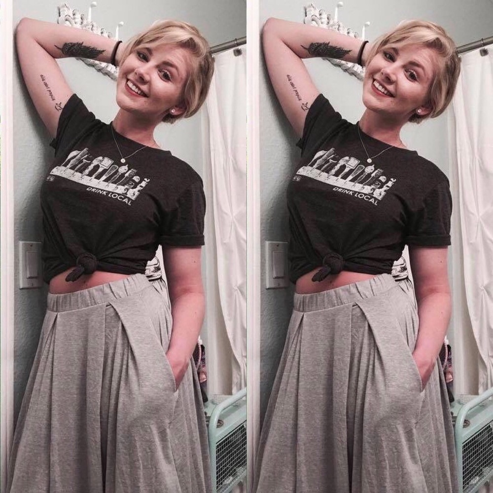 Light Grey Madison Skirt XS